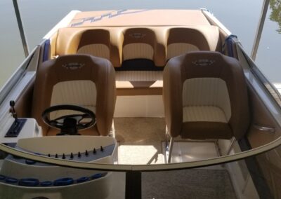 Custom boat upholstery